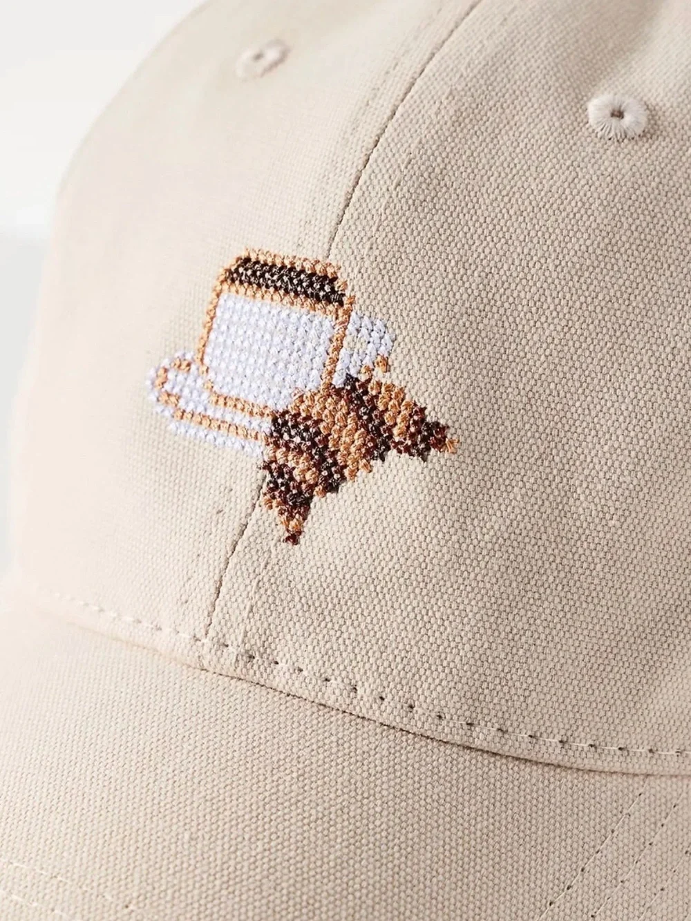 NWT Anthropologie Icon Embroidered Baseball Cap NEW